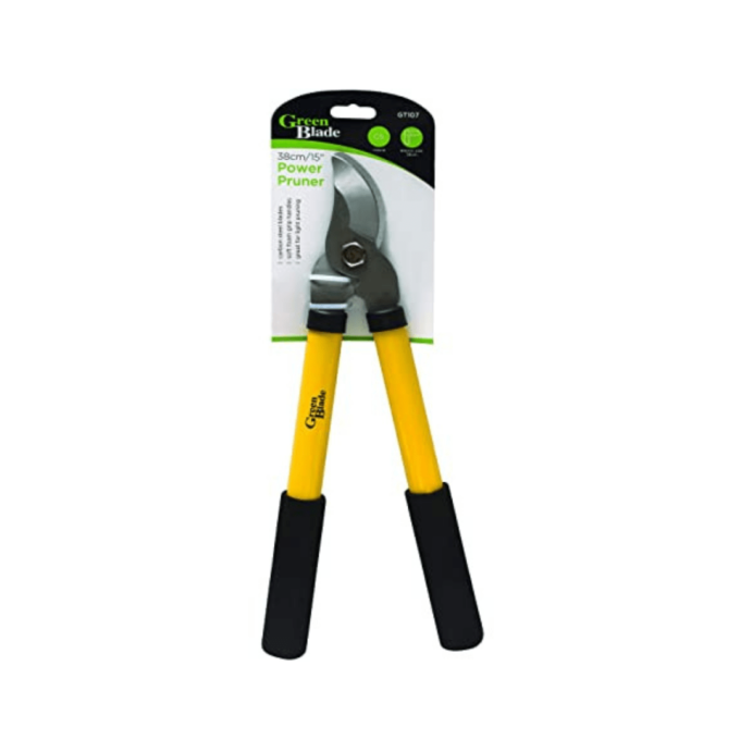 Ideal for light pruning use Small yet powerful mini lopping shear Comes with quality carbon steel blades Soft foam grips for extended use Pruner measures 38 cm length