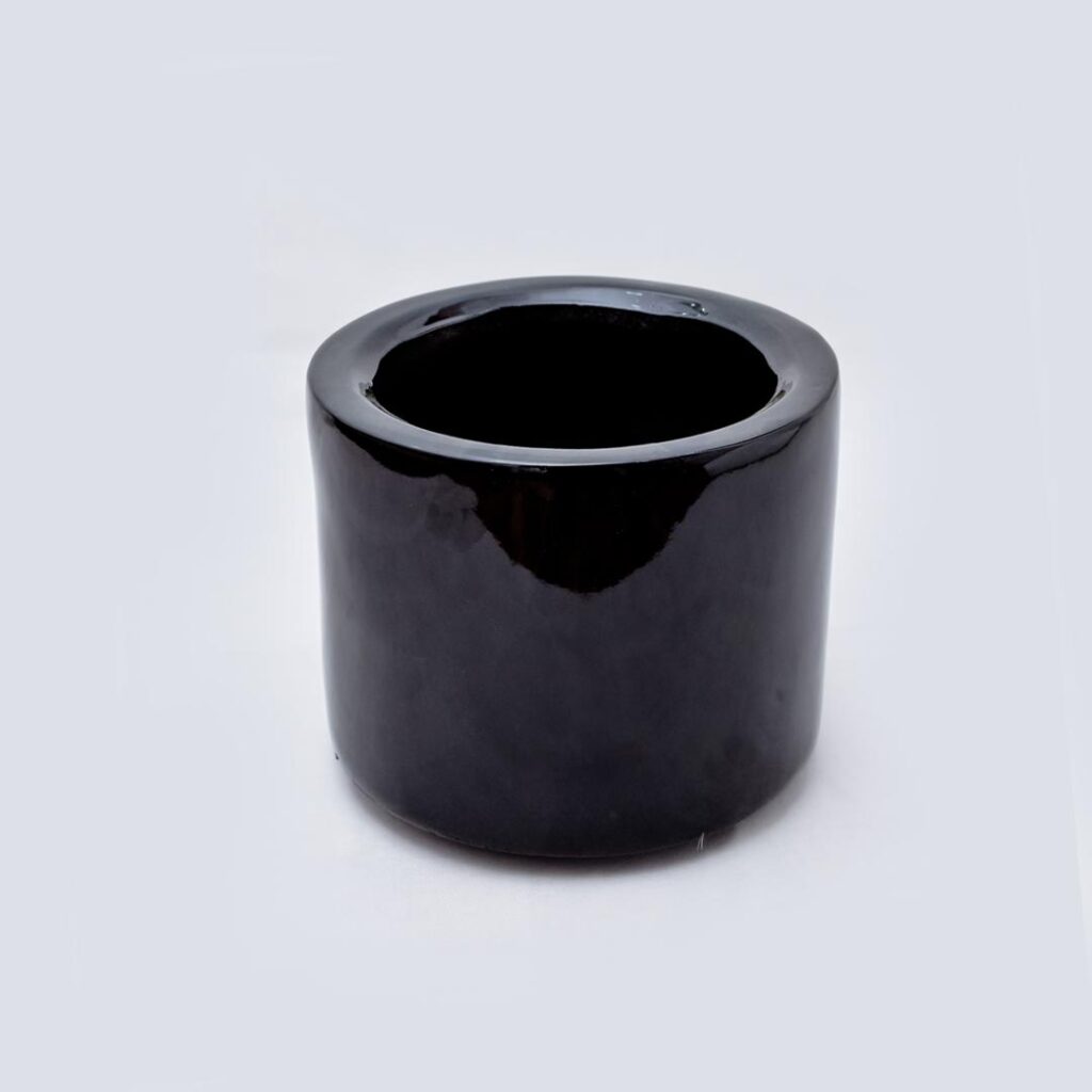 Small Cylinder Fiberglass Pot | 25cm height