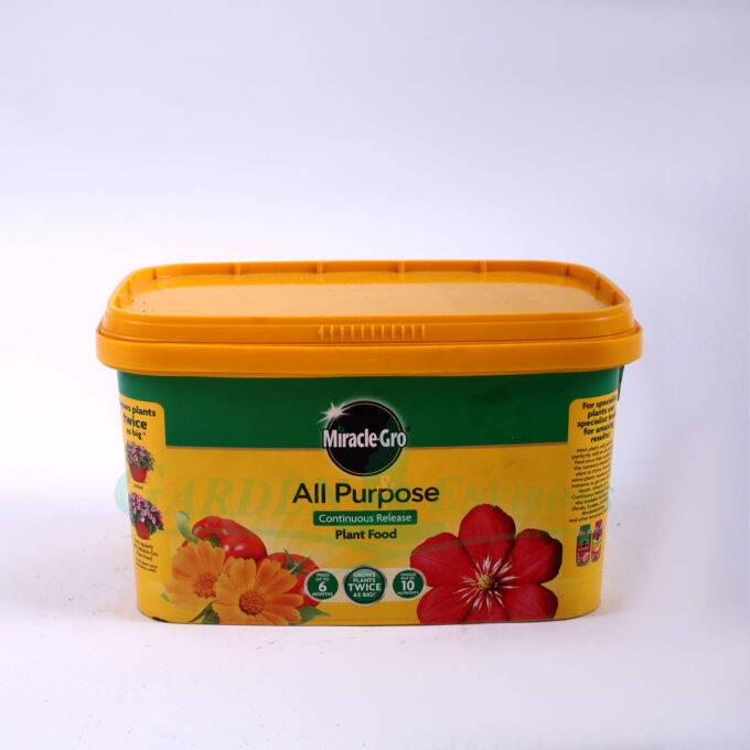 Miracle-Gro All Purpose Continuous Release Plant Food – 6 Months, 40m2 – 2kg Tub