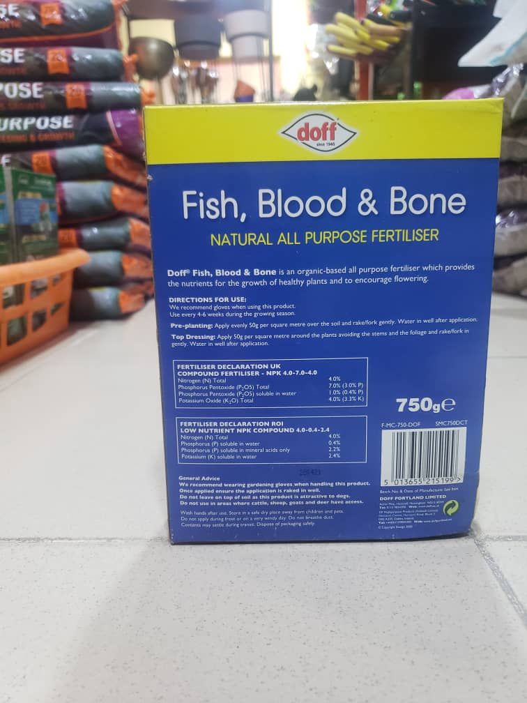Doff Fish Blood & Bone Natural All Purpose Fertiliser 750g