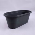 Clever Pots Grey Plastic Long Trough Pot